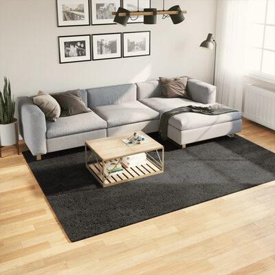 vidaXL Rug ISTAN High Pile Shiny Look Anthracite 200x280 cm