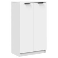 vidaXL Shoe Cabinet White 59x35x100 cm Engineered Wood