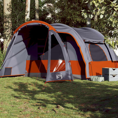 vidaXL Family Tent 6-Person Grey Waterproof