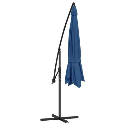 vidaXL Cantilever Garden Parasol with Aluminium Pole 350 cm Blue