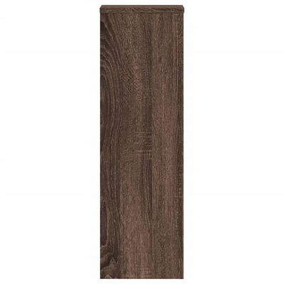 vidaXL Plant Stand 2pcs Brown Oak 25x25x80 cm Engineered Wood