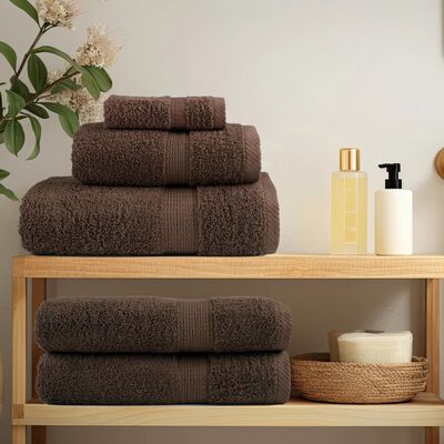 vidaXL Premium Soap Towels SOLUND 2pcs Brown 30x30cm 600gsm