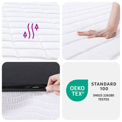 vidaXL Foam Mattress Medium Soft 200x200 cm