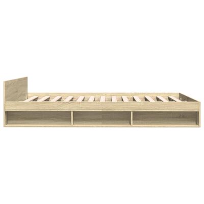 vidaXL Bed Frame with Drawers without Mattress Sonoma Oak 160x200 cm