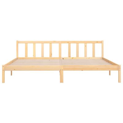 vidaXL Bed Frame without Mattress Solid Wood 200x200 cm