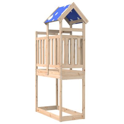 vidaXL Play Tower 110.5x52.5x215 cm Solid Wood Pine