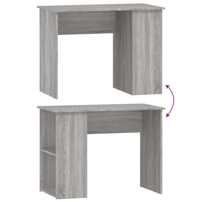 vidaXL Desk Grey Sonoma 100x55x75 cm Engineered Wood