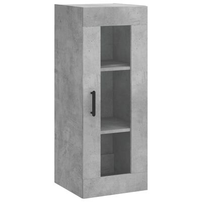 vidaXL Highboard Concrete Grey 34.5x34x180 cm Engineered Wood