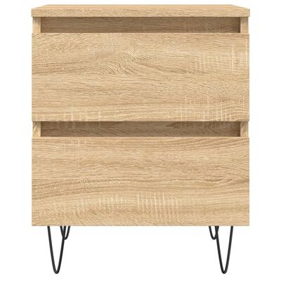 vidaXL Bedside Cabinet Sonoma Oak 40x35x50 cm Engineered Wood