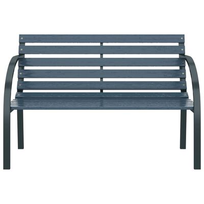 vidaXL Garden Bench 120 cm Grey Wood