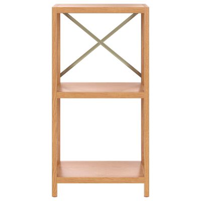 vidaXL 3-Tier Shelf 40x30x78 cm Solid Wood Oak