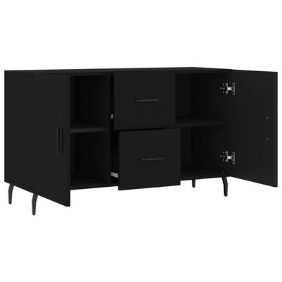 vidaXL Sideboard Black 100x36x60 cm Engineered Wood