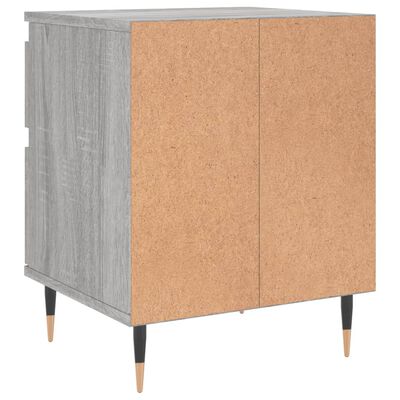 vidaXL Bedside Cabinets 2 pcs Grey Sonoma 40x35x50 cm Engineered Wood