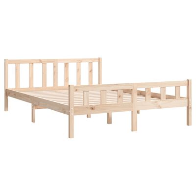 vidaXL Bed Frame without Mattress Solid Wood 120x200 cm