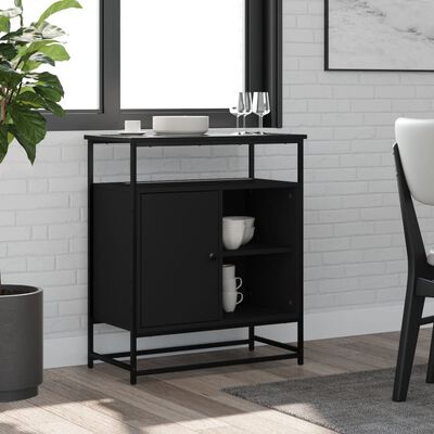 vidaXL Sideboard Black 69x35x80 cm Engineered Wood