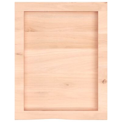 vidaXL Wall Shelf 40x50x(2-4) cm Untreated Solid Wood Oak