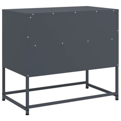 vidaXL TV Cabinet Anthracite 68x39x60.5 cm Steel