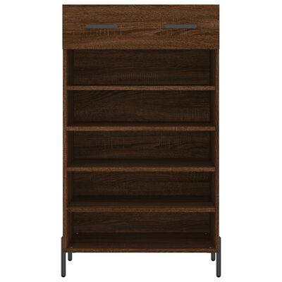 vidaXL Shoe Cabinet Brown Oak 60x35x105 cm Engineered Wood