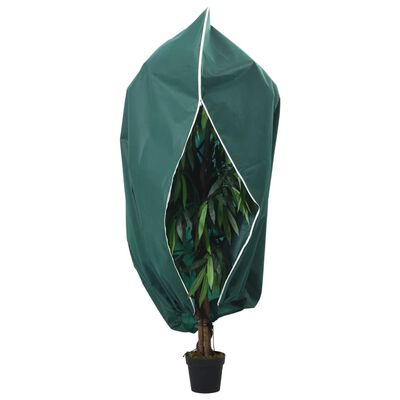 vidaXL Plant Fleece Covers with Zip 10 pcs 70 g/m² 1.2x1.8 m