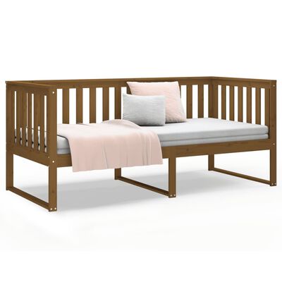 vidaXL Day Bed without Mattress Honey Brown 90x190 cm Single Solid Wood Pine