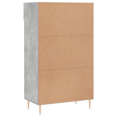 vidaXL Shoe Cabinet Concrete Grey 60x35x105 cm Engineered Wood