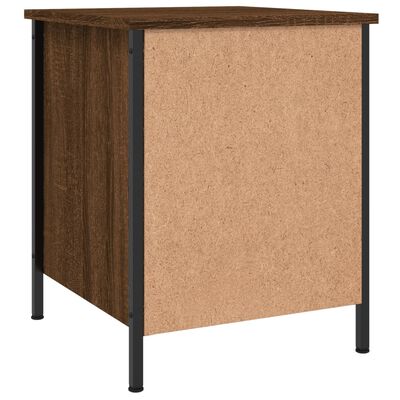 vidaXL Bedside Cabinet Brown Oak 40x42x50 cm Engineered Wood