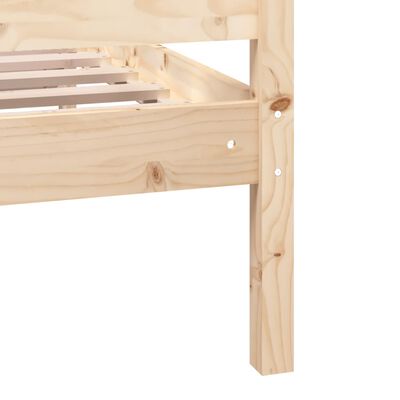 vidaXL Bed Frame without Mattress Super King Solid Wood