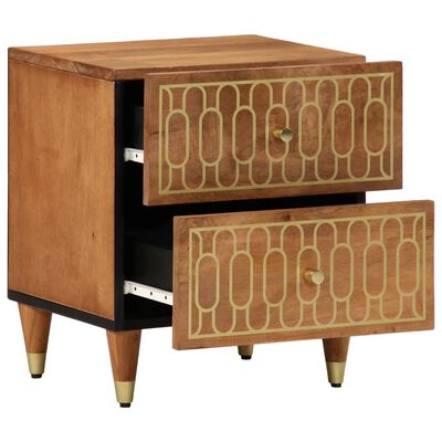 vidaXL Bedside Cabinets 2 pcs 40x33x46 cm Solid Wood Mango