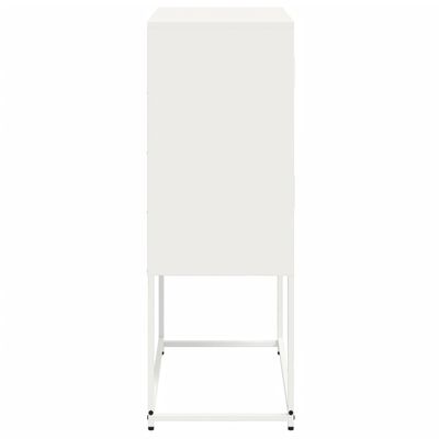 vidaXL Sideboard White 68.5x38.5x107 cm Steel