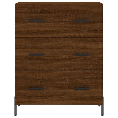 vidaXL Highboard Brown Oak 69.5x34x180 cm Engineered Wood