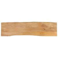 vidaXL Table Top 160x40x3.8 cm Live Edge Solid Wood Mango