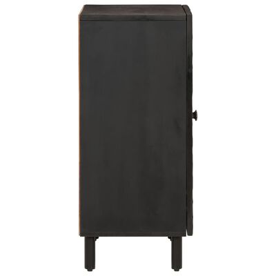 vidaXL Side Cabinet Black 60x33x75 cm Solid Wood Mango