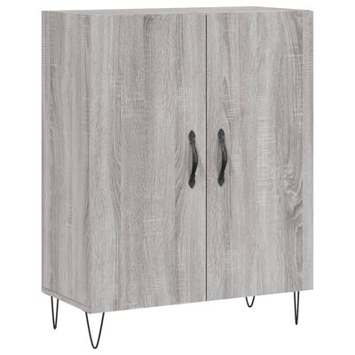 vidaXL Sideboard Grey Sonoma 69.5x34x90 cm Engineered Wood