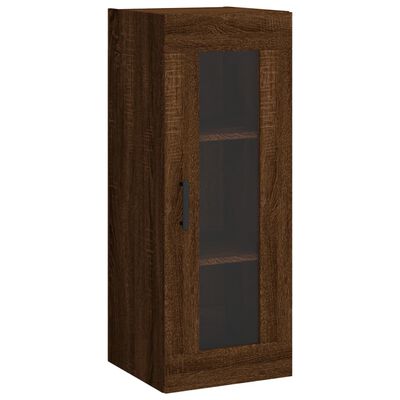 vidaXL Highboard Brown Oak 34.5x34x180 cm Engineered Wood