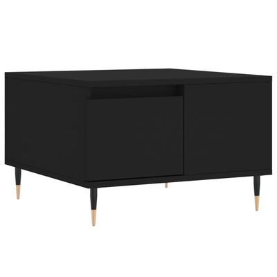 vidaXL Coffee Table Black 55x55x36.5 cm Engineered Wood