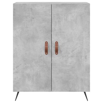 vidaXL Highboard Concrete Grey 69.5x34x180 cm Engineered Wood