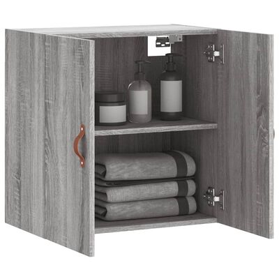 vidaXL Wall Cabinet Grey Sonoma 60x31x60 cm Engineered Wood