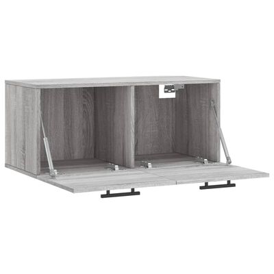 vidaXL Wall Cabinet Grey Sonoma 80x36.5x35 cm Engineered Wood