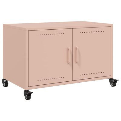 vidaXL TV Cabinet Pink 68x39x43.5 cm Steel