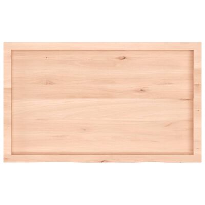 vidaXL Bathroom Countertop 100x60x(2-4) cm Untreated Solid Wood