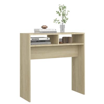 vidaXL Console Table Sonoma Oak 78x30x80 cm Engineered Wood