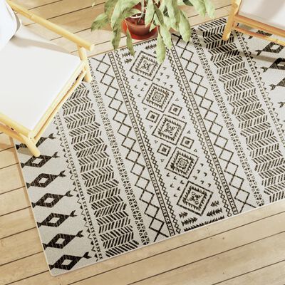 vidaXL Indoor & Outdoor Rug Short Pile Multicolour 120x180 cm Anti Slip