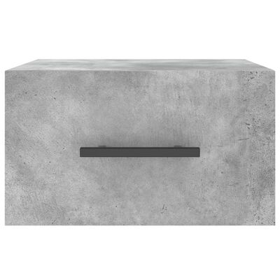 vidaXL Wall-mounted Bedside Cabinet Concrete Grey 35x35x20 cm