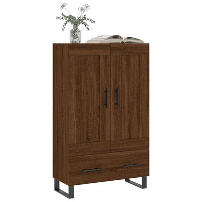 vidaXL Highboard Brown Oak 69.5x31x115 cm Engineered Wood