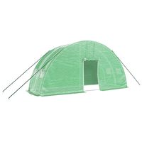 vidaXL Greenhouse with Steel Frame Green 12 m² 6x2x2.85 m