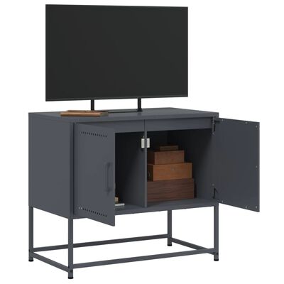 vidaXL TV Cabinet Anthracite 68.5x39x60.5 cm Steel