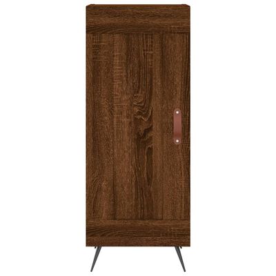 vidaXL Highboard Brown Oak 34.5x34x180 cm Engineered Wood