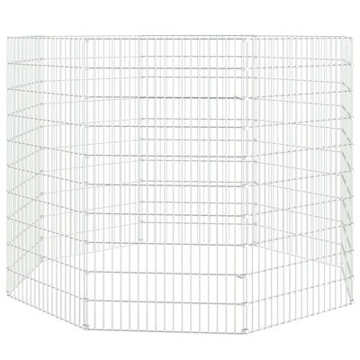 vidaXL Free Range Animal Enclosure 8-Panel 54x100 cm Galvanised Iron