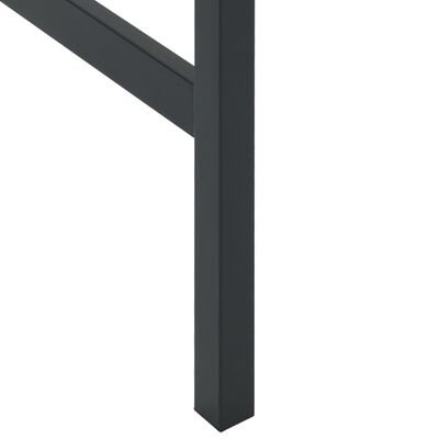 vidaXL Bar Table Black 100x100x110 cm Powder-coated Steel