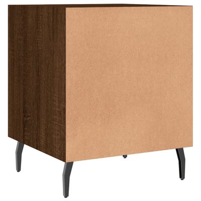 vidaXL Bedside Cabinets 2 pcs Brown Oak 40x40x50 cm Engineered Wood